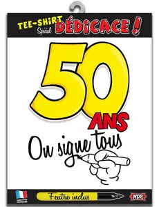 50 jaar t-shirt voor volwassenen