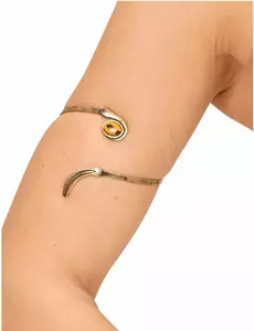 Goudkleurige veer armband voor volwassenen