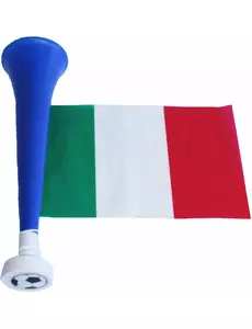 Trompette football avec drapeau Italie