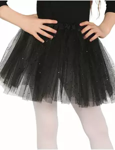 Tutu noir à paillettes fille