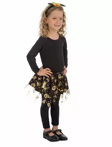 Tutu noir et or halloween fille