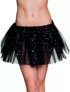 Tutu noir étoile scintillante femme