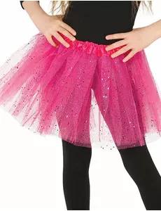 Tutu rose à paillettes fille
