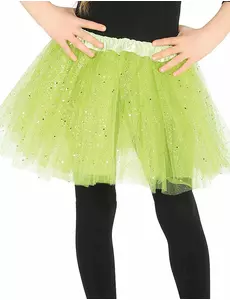 Tutu vert à paillettes fille