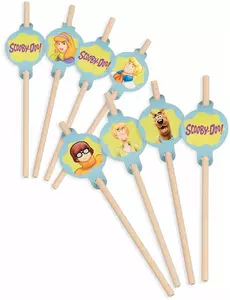 8 Scooby-Doo™ rietjes  20 cm