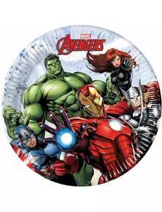 8 Petites assiettes en carton Avengers Mighty™ 20 cm