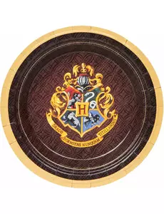 8 Petites assiettes en carton Harry Potter™ 18 cm