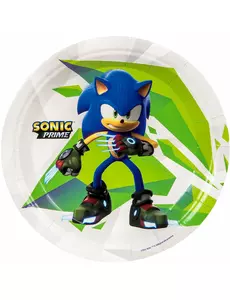 8 Petites assiettes Sonic Prime™ 18 cm