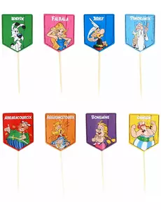 8 Asterix™ Cupcake-prikkers