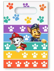 8 papieren feestzakjes PAW Patrol™ 6,25 x 9,25 cm
