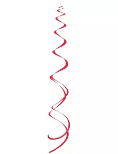 8 Suspensions spirales rouges