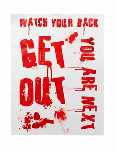 Bloederige Get Out poster