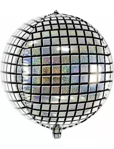 Ballon aluminium boule de disco 40 cm