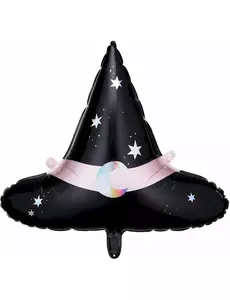 Ballon aluminium chapeau de sorcière 66 x 57 cm