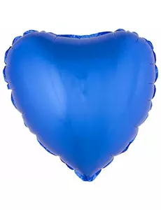 Ballon aluminium coeur bleu 45 cm