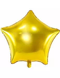 Ballon aluminium étoile dorée 70 cm