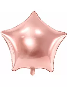 Ballon aluminium étoile rose gold métallisé 48 cm