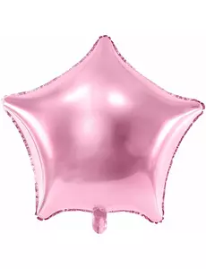 Ballon aluminium étoile rose pastel 48 cm