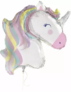 Ballon aluminium géant licorne magique 106 cm