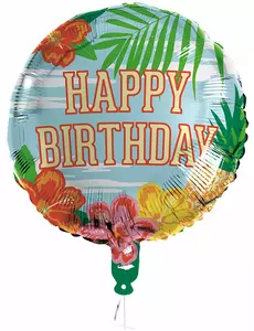 Paradise folieballon Happy Birthday 45 cm