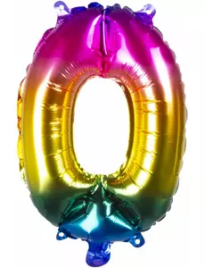 Veelkleurige folieballon 35 cm