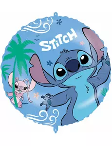 Ballon rond en aluminium Stitch 46 cm