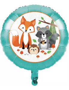Ballon en aluminium Animaux de la forêt 45 cm