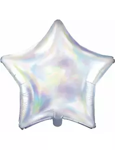 Regenboogkleurige aluminium ster ballon