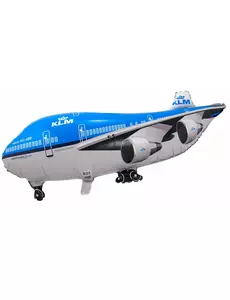 Ballon en aluminium géant avion 95x45 cm