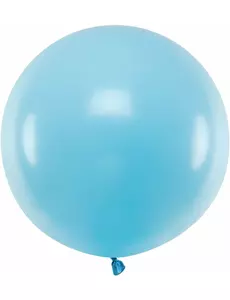 Ballon en latex géant bleu 60 cm