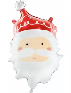 Hoofdballon van de Kerstman 50 x 70 cm