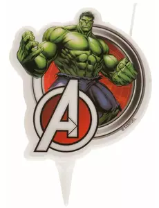 Bougie d'anniversaire Hulk Avengers™ 7,5 cm