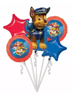 Boeket van 5 Paw Patrol-folieballonnen
