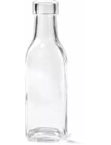 Rechthoekige glazen fles