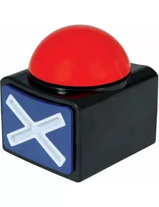Buzzer X licht en geluid 10 x 8 cm