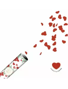 Rood Hart Confetti Kanon 40cm