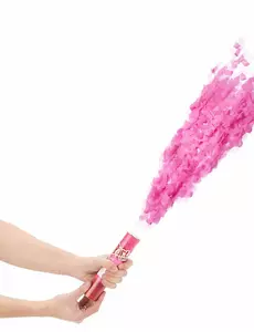 Roze confettikanon 20 cm