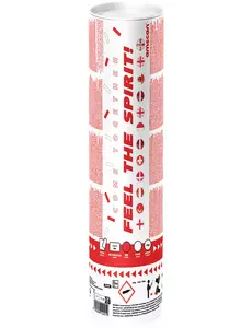 Confettikanon rood en wit