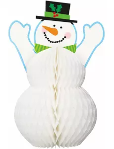 Sneeuwpop tafeldecoratie 30 cm