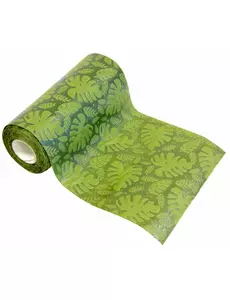 Groene tropische bladeren tafelloper