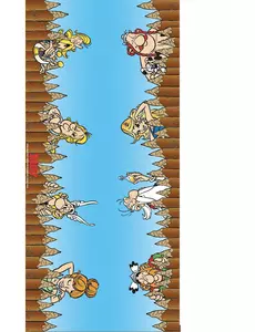 Asterix stoffen tafelloper 3 m