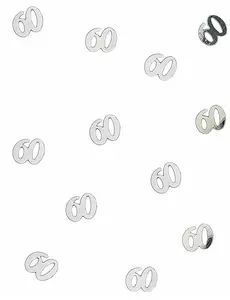 Tafelconfetti 60 jaar zilver