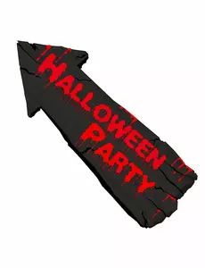 Halloween Party uithangbord