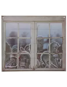 Décoration pour fenêtre zombies 80 x 90 cm