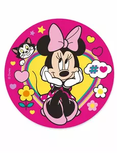 Roze eetbare Minnie™ schijf