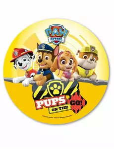 Gele eetbare Paw Patrol™ schijf