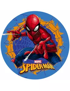 Spiderman™ blauwe wafelschijf 20 cm