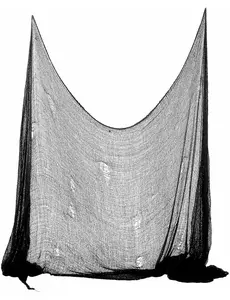 Décoration drap noir Halloween 300 x 75 cm