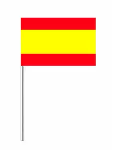 Kleine papieren Spaanse vlag