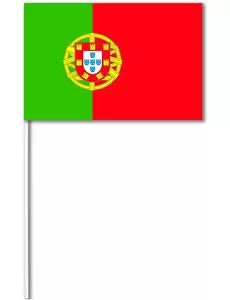 Portugal papieren vlag 14 x 21 cm